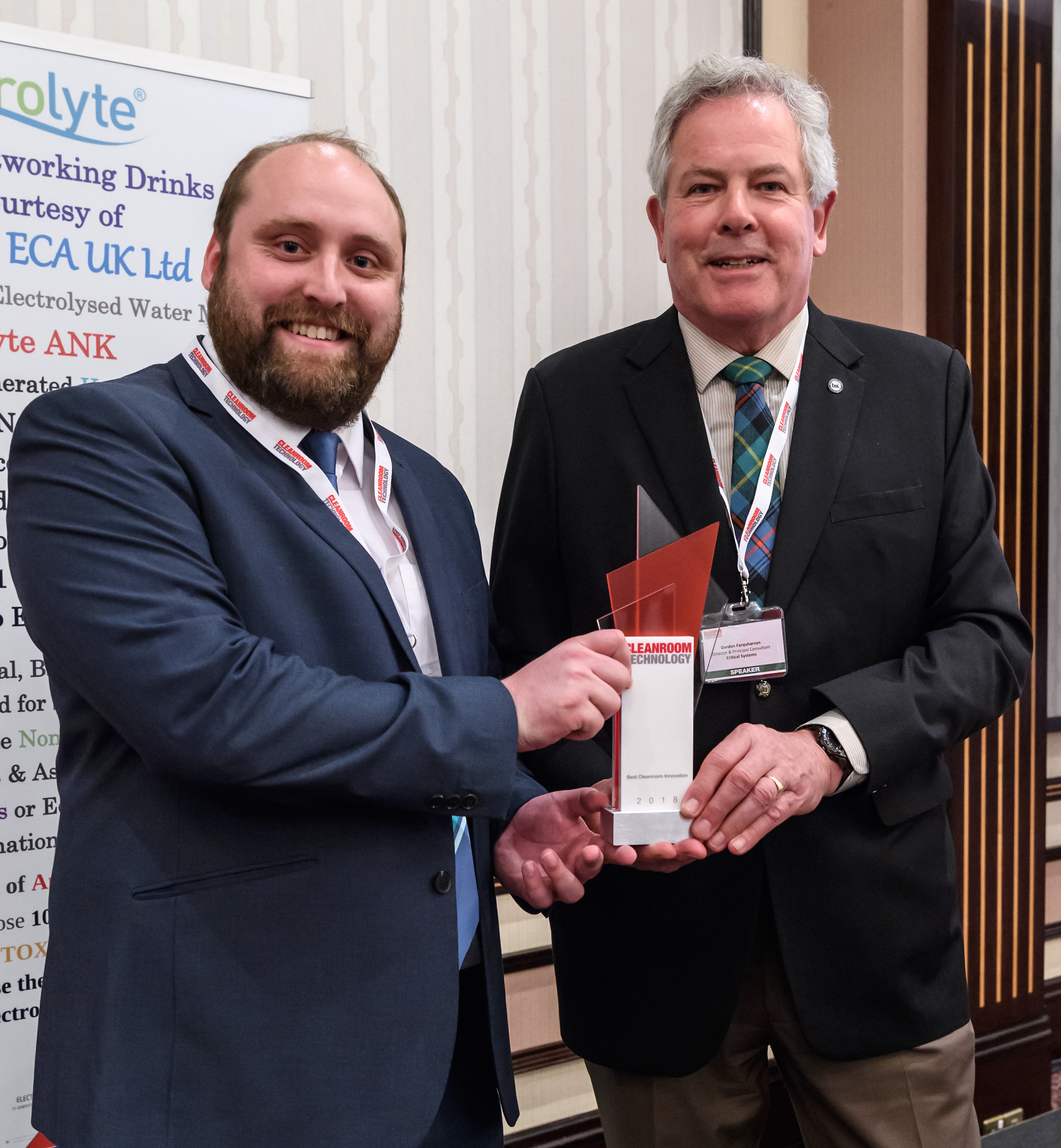 Honeyman receives Cleanroom Technology Innovation Award